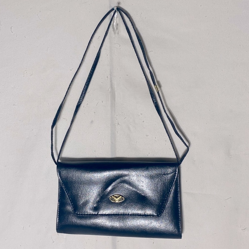 Vintage Navy Blue Cross Body Bag Shoulder Bag Clutch Purse